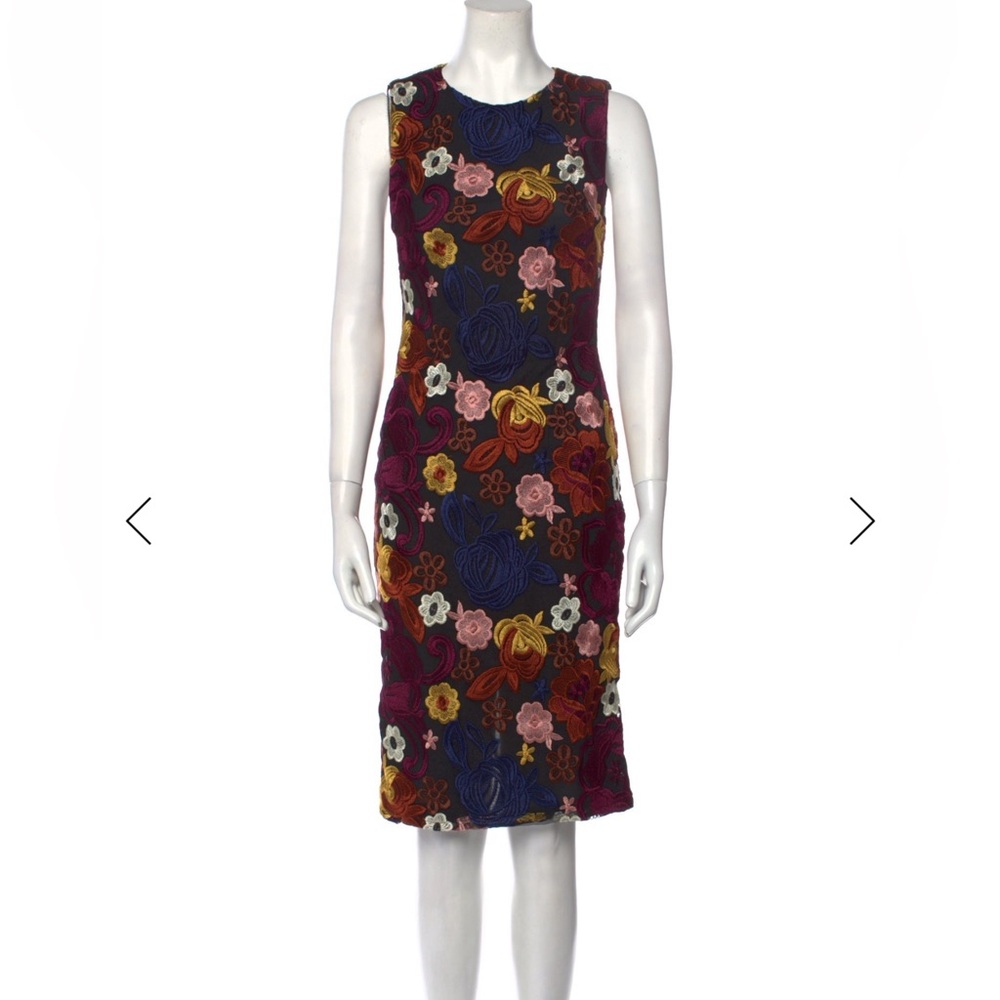 Alice + Olivia Multicolor Floral Midi Dress